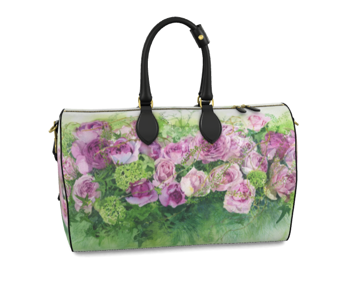 本革　Roses Roses Roses ダッフルバック　　Lサイズ