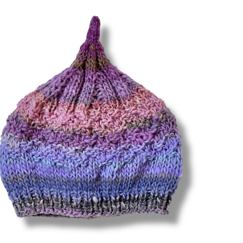 179 手編み帽子 一目惚れニット帽♡ 綺麗め 深め 可愛い 野呂英作