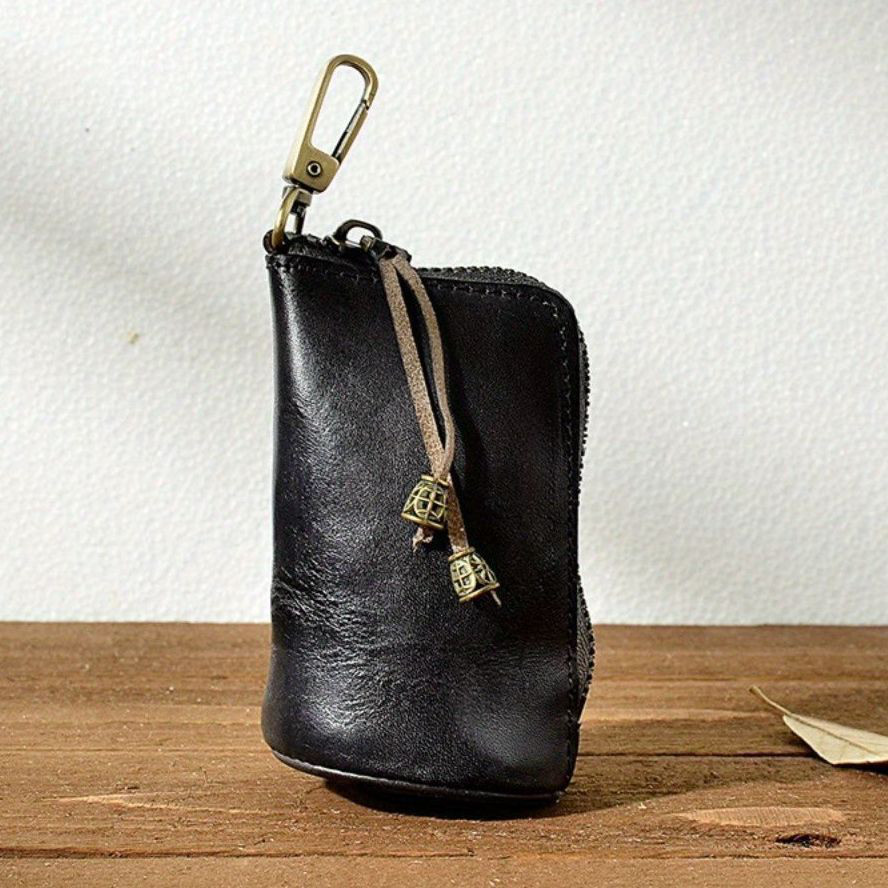 財布 小銭入れ コインパース コインケース バイキングスタイル 牛革 キーホルダー ポーチ メンズ用 手磨き 層植物