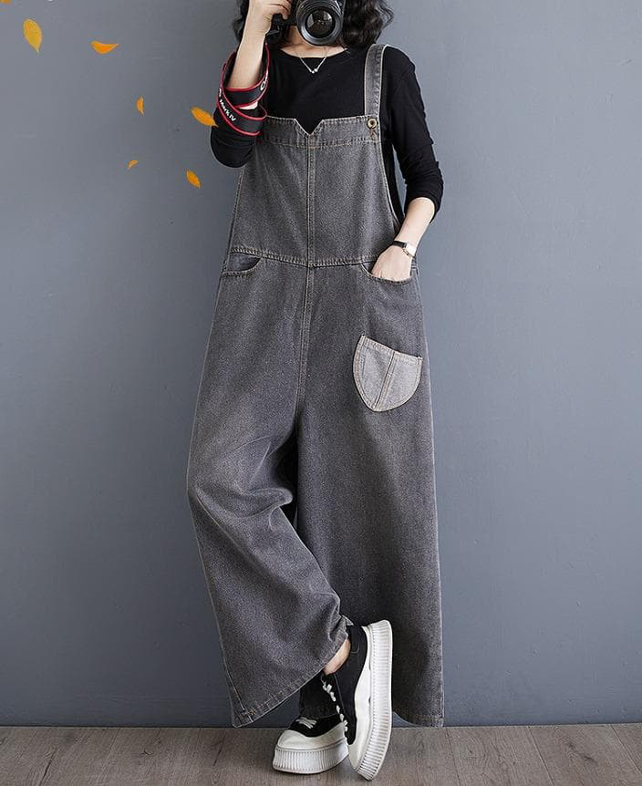 大きいサイズ オーバーオール　サロペット　レディース 秋冬　春 パンツ デニム