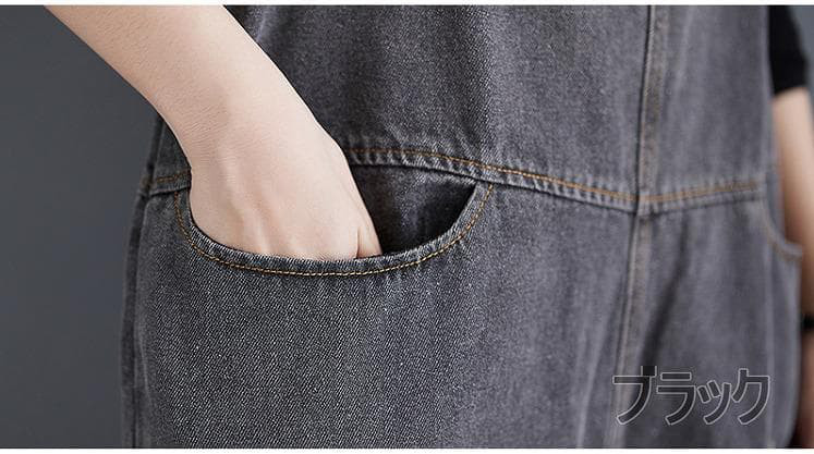 大きいサイズ オーバーオール　サロペット　レディース 秋冬　春 パンツ デニム