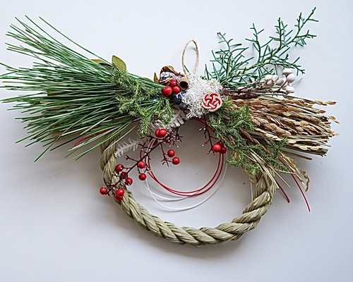 （b-498）水引パーツ　干支しめ縄リース b-498）水引パーツ 干支しめ縄リース b-498）水引パーツ 干支しめ縄