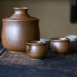 新年の祝い酒に♪ギフトにおすすめ　日本酒1合！【3分で熱燗が楽しめる】伊藤さんご家族のつくる酒燗器・ぐい呑み2つ・茶 2枚目の画像