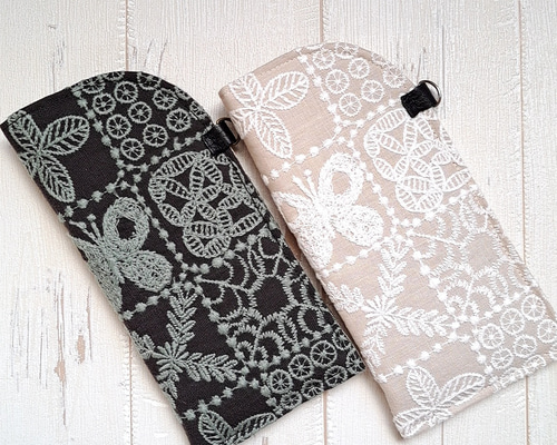 ミナペルホネン∞メガネケース forest tile メガネケース mint * bell