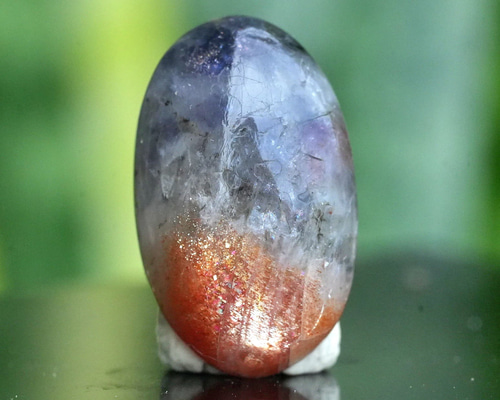 2色の世界☆アイオライトサンストーン s1544 天然石 Funky garuda