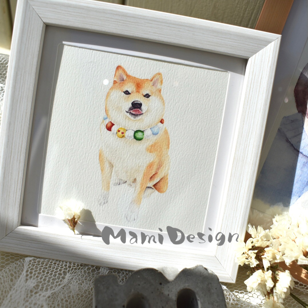 かぞくにがおえ 人物 水彩風似顔絵