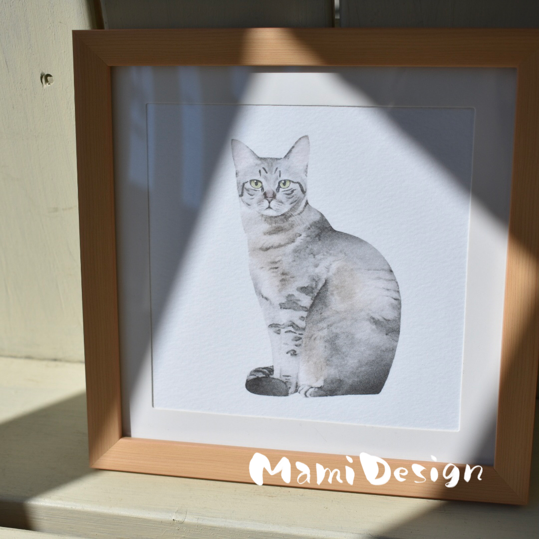 かぞくにがおえ 人物 水彩風似顔絵