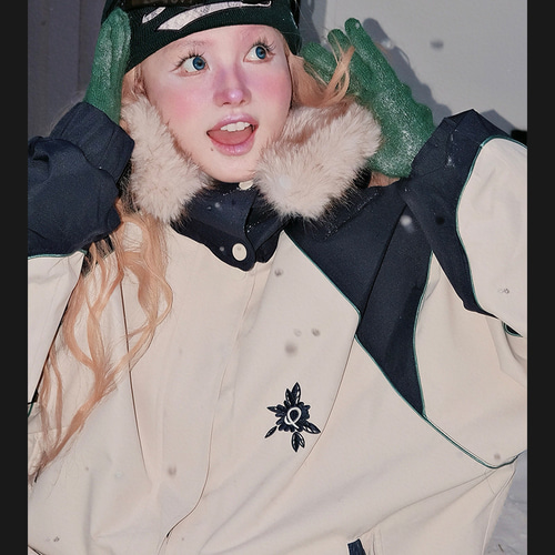 25-26 スノボウェア 迷彩 ベージュ 裏起毛 3L 撥水防風 メンズ