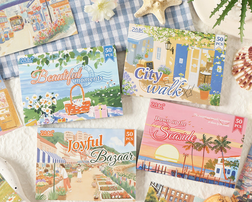 紙もの 自由に歌える 4種類200枚入り コラージュ 素材 その他素材