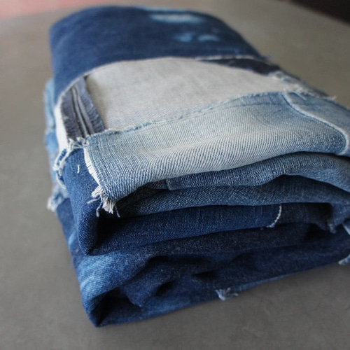 マルチカバー デニムパッチワーク / セミオーダー / サイズ相談可