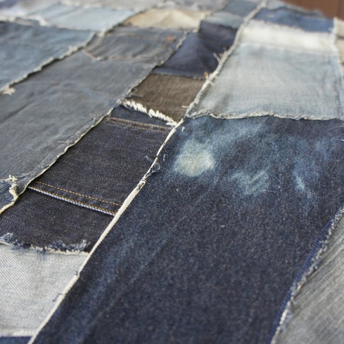 マルチカバー デニムパッチワーク / セミオーダー / サイズ相談可