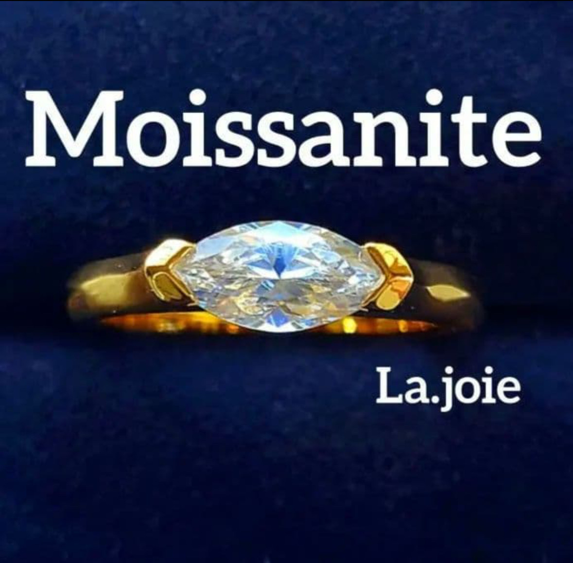 最高品質 1ct モアサナイト マーキスカット リング