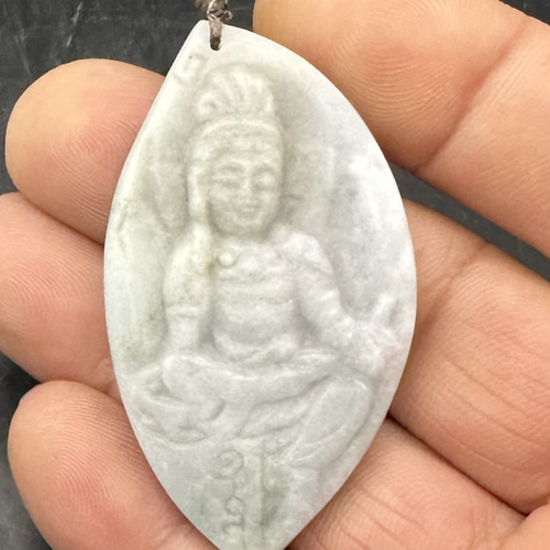 2025.12.27 南無大勢至菩薩午年御守り本尊 糸魚川翡翠 ネックレス