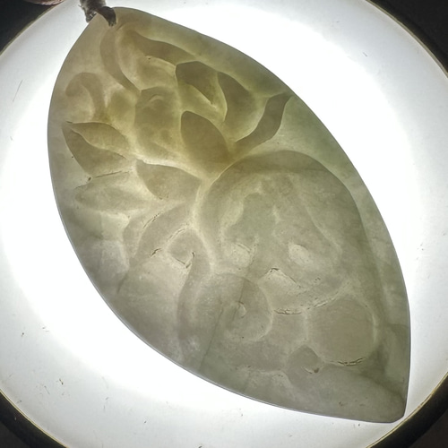 2025.12.27 南無大勢至菩薩午年御守り本尊 糸魚川翡翠 ネックレス