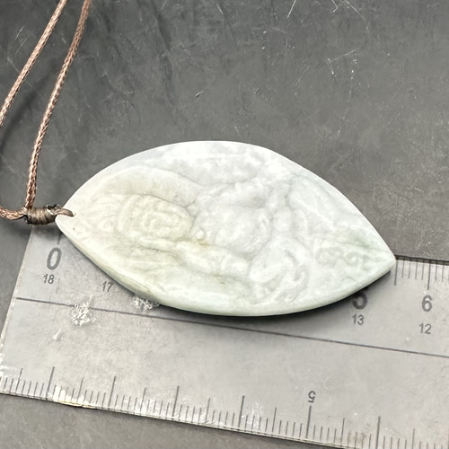 2025.12.27 南無大勢至菩薩午年御守り本尊 糸魚川翡翠 ネックレス