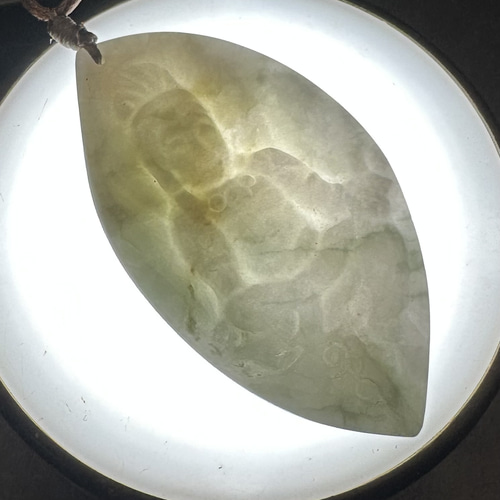 2025.12.27 南無大勢至菩薩午年御守り本尊 糸魚川翡翠 ネックレス