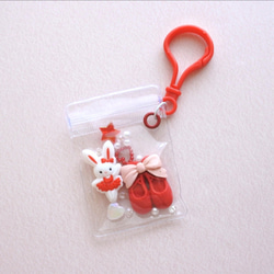 ペンギンちゃんのキャンディバッグA シャカシャカ＊キーホルダー