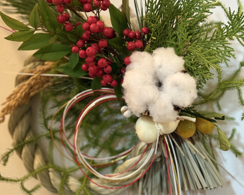 南天たっぷり ナチュラルお正月飾り しめ縄・しめ飾り Meet Me in