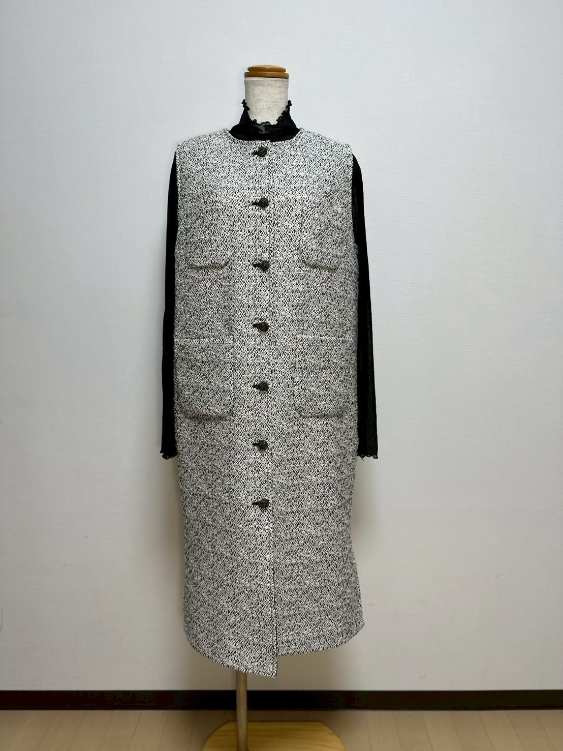 日本製ツィードのジレ【受注生産】