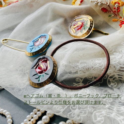 新色》運命の螺旋階段のヘアゴム/ ポニーフック/ストールピン