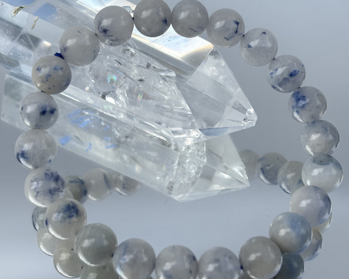 デュモルチェライトインクォーツ ブレスレット✨️高品質天然石【石