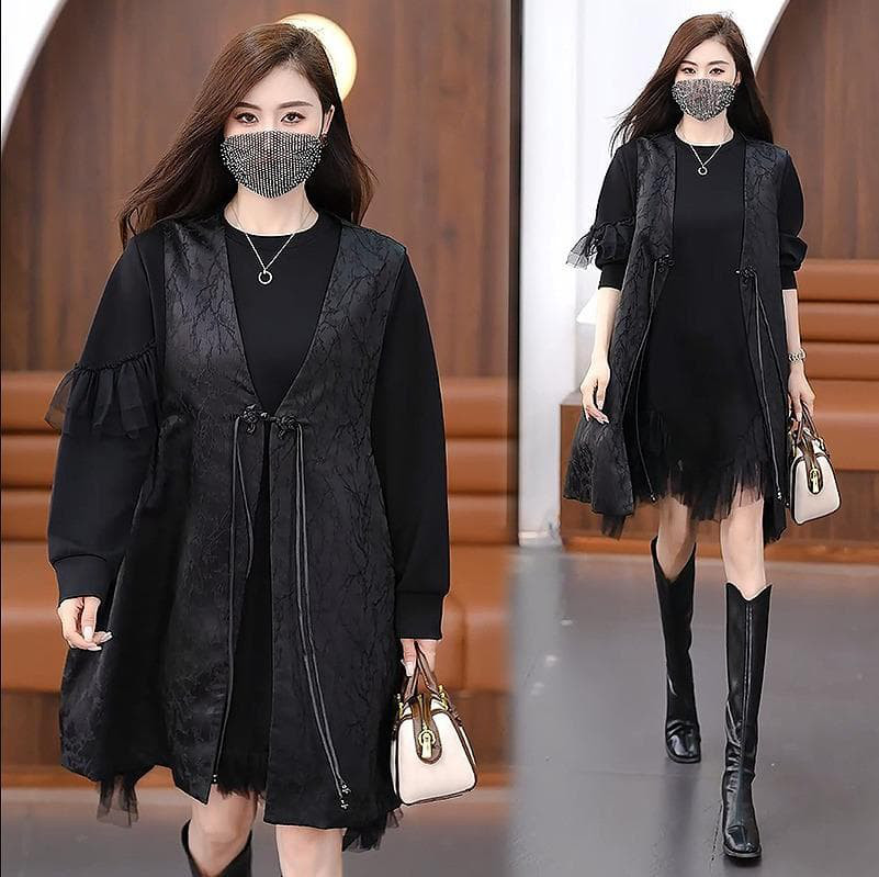 大きいサイズ レディース ベスト　ジレ　秋冬　春 新品 重ね着　3l