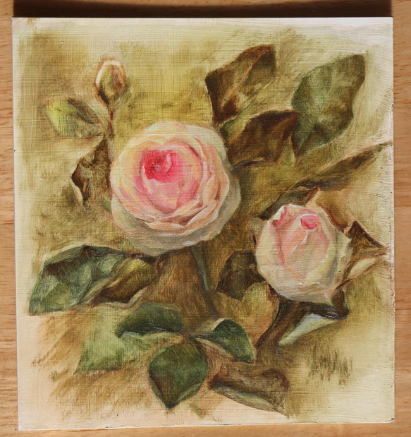 バラ 絵画 あかり 通販 20263997｜Creema(クリーマ)