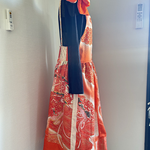 着物リメイク 金糸絹パーティードレス ワンピース 夢想庵 通販