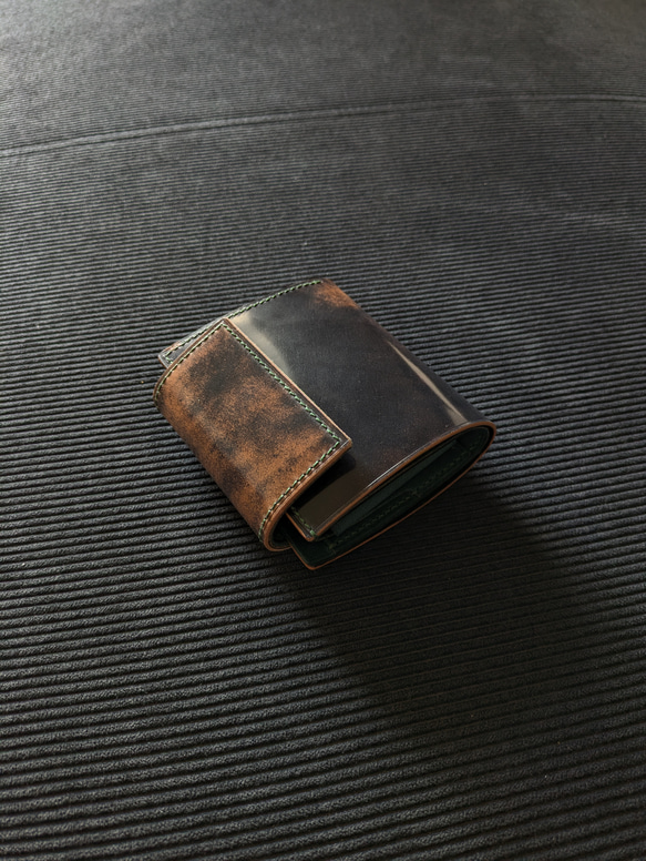 コードバン ミニウォレット ミニ財布 フラップ付き【ROCADO社マーブル