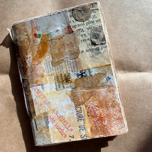 アート⭐︎ジャンクジャーナルブック3冊&リメイクコラージュ封筒の