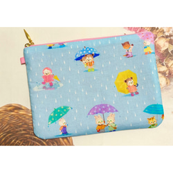 ユキエモンyukiemon’デコレーションパーク'フラットポーチ'通帳ポーチ ユキエモンyukiemon'デコレーションパーク'フラットポーチ'通帳ポーチ