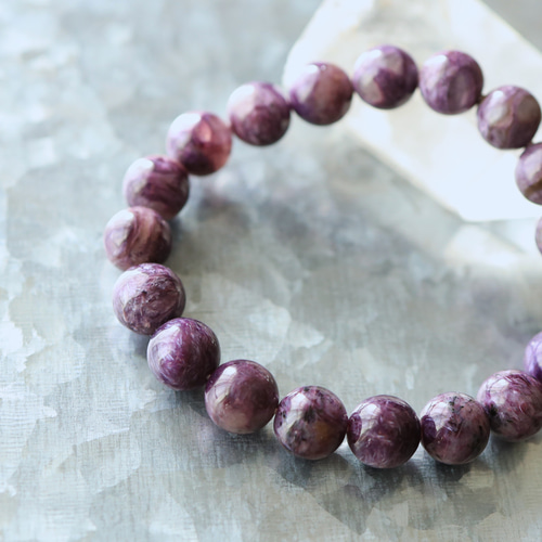 kicco様☆天然石★チャロアイト ☆ブレスレット ☆13mm チャロアイト 耀ブレスレット(CHYAROITE): 『岩座(いわくら)』公式通販