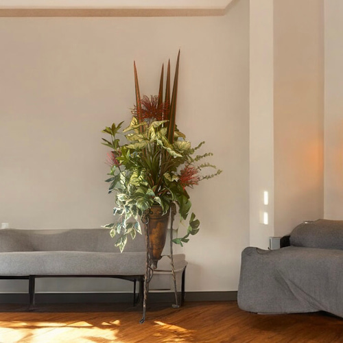 光触媒　人工観葉植物　ウォールグリーン　フェイクグリーン　アンティークスタンドＧ 光触媒 人工観葉植物 ウォールグリーン フェイクグリーン アンティーク