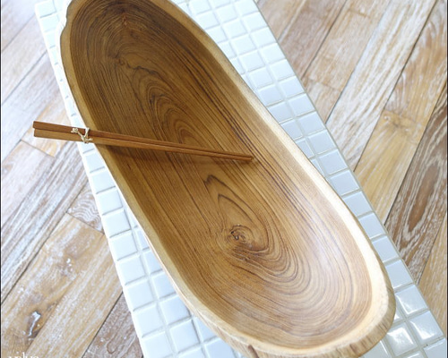 木製 大きな円錐形ボウル チーク無垢材 木製 大きな円錐形ボウル チーク無垢材 木製 大きな円錐形ボウル