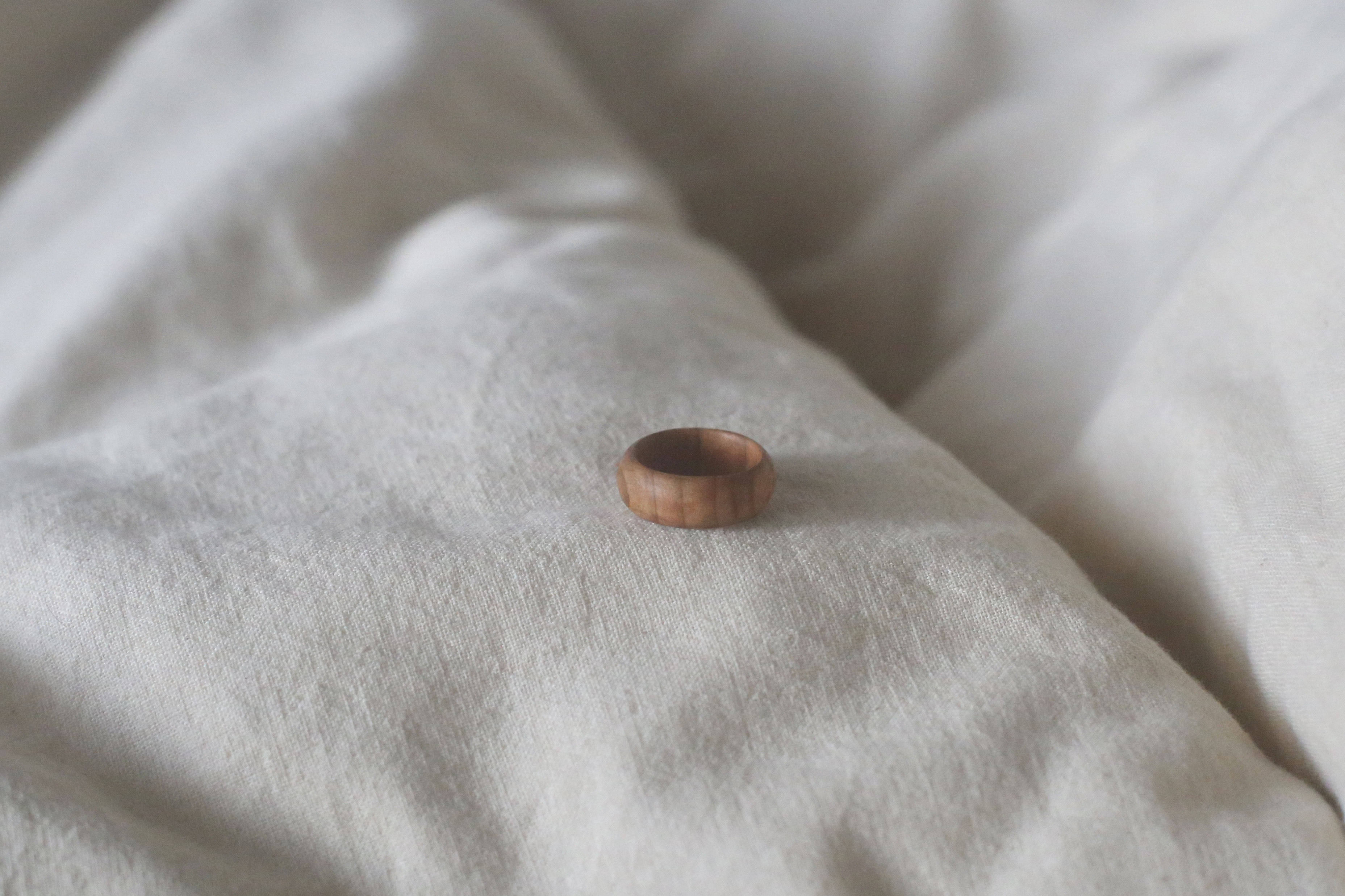 【wood ring サクラ】プレゼントやご褒美、金属アレルギーの方にもおすすめ