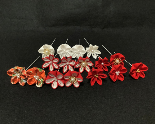 Kuu様オーダー品 つまみ細工の髪飾り かんざし 百福堂momofukudou 通販