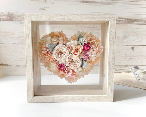 アンティーク アートフラワーフレーム ハートver. ハンドメイド e3df5dce041319dab753690d78aa32