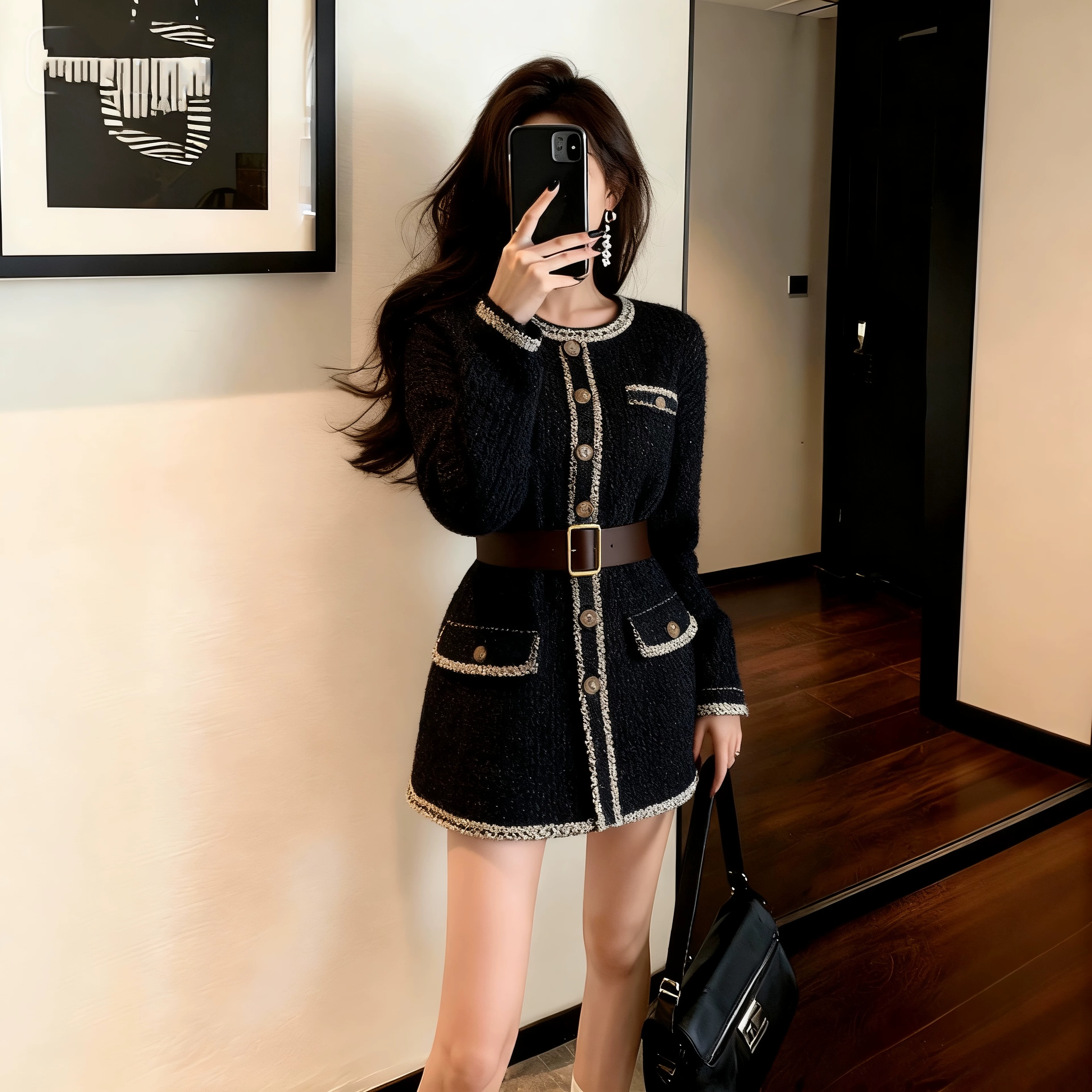 長袖 卒業式 始業式 学校行事 大きいサイズ 人気 受注制作 通勤 ポケット付き 防寒 太コーデュロイ生地 秋冬コート