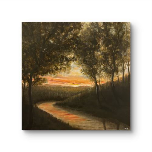 絵画 油絵 F8「妙高晩秋」 油絵 油彩 油彩画 絵 絵画 【紅葉の秋】 | HIROSHI1990