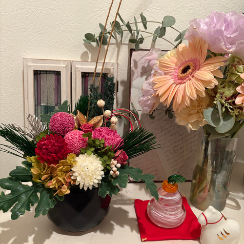 即納 新作2026 プリザーブドフラワーアレンジメント ひとめぼれ新作