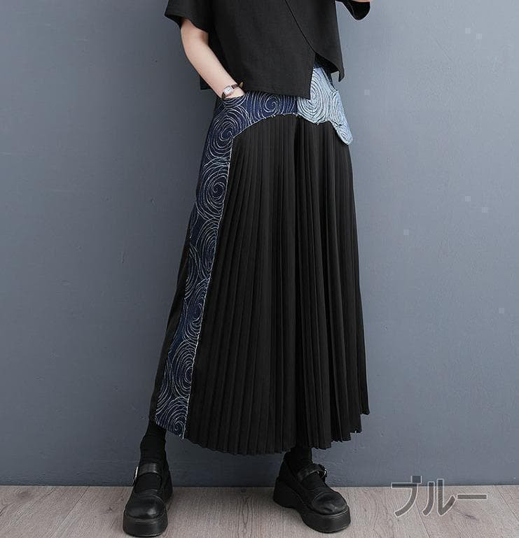 大きいサイズ レディース パンツ　ガウチョ　ワイド　プリーツ　春夏 秋 新品