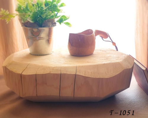 天然アロマ 東濃ひのき テーブル 飾り台 無垢無塗装 オーガニック 特大
