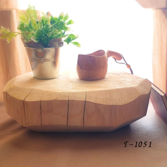 天然アロマ 東濃ひのき テーブル 飾り台 無垢無塗装 オーガニック 特大