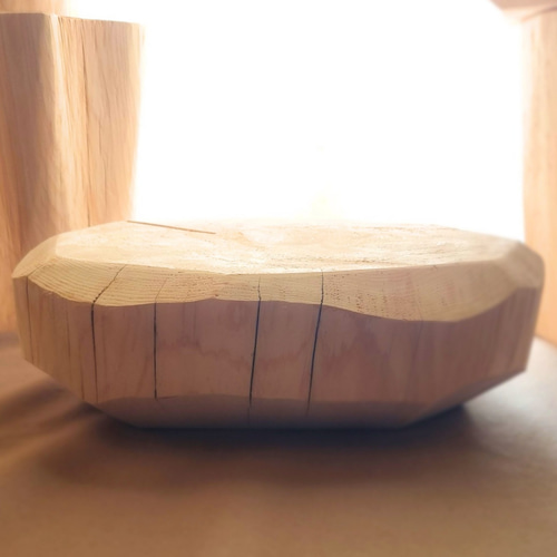 天然アロマ 東濃ひのき テーブル 飾り台 無垢無塗装 オーガニック 特大