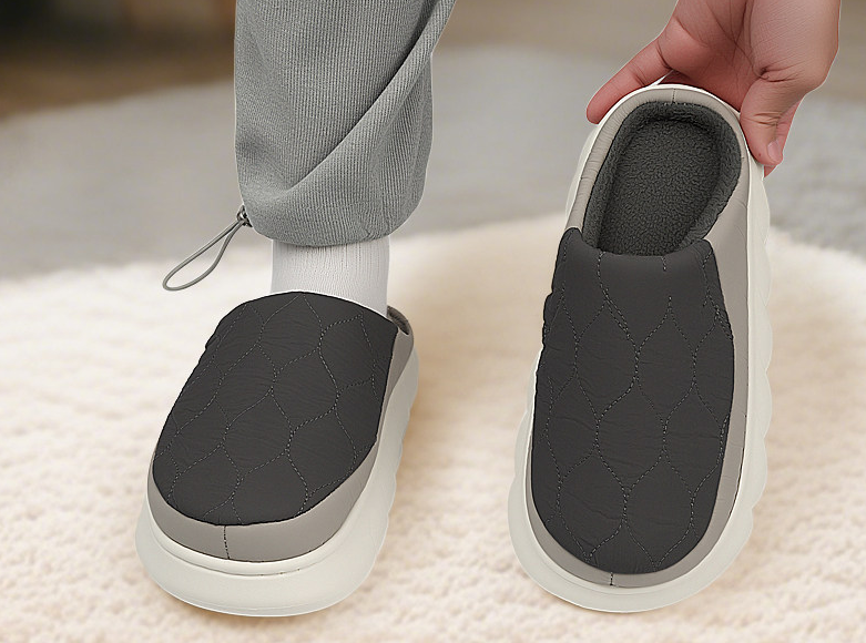 メンズ 綿スリッパ ふかふかクッション感 インドア用 滑り止め 消臭 新発売 ニオイレス 厚底 大きいサイズ 冬用
