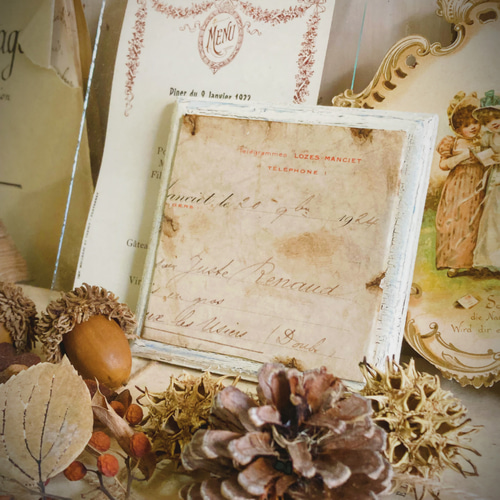 和紙とビスコースのアンティークオブジェ｜あひるとひつじ｜1924年