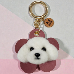 羊毛フェルトオーダー愛犬ブローチ ハンドメイド犬雑貨、プードル