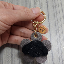 羊毛フェルトオーダー愛犬ブローチ ハンドメイド犬雑貨、プードル