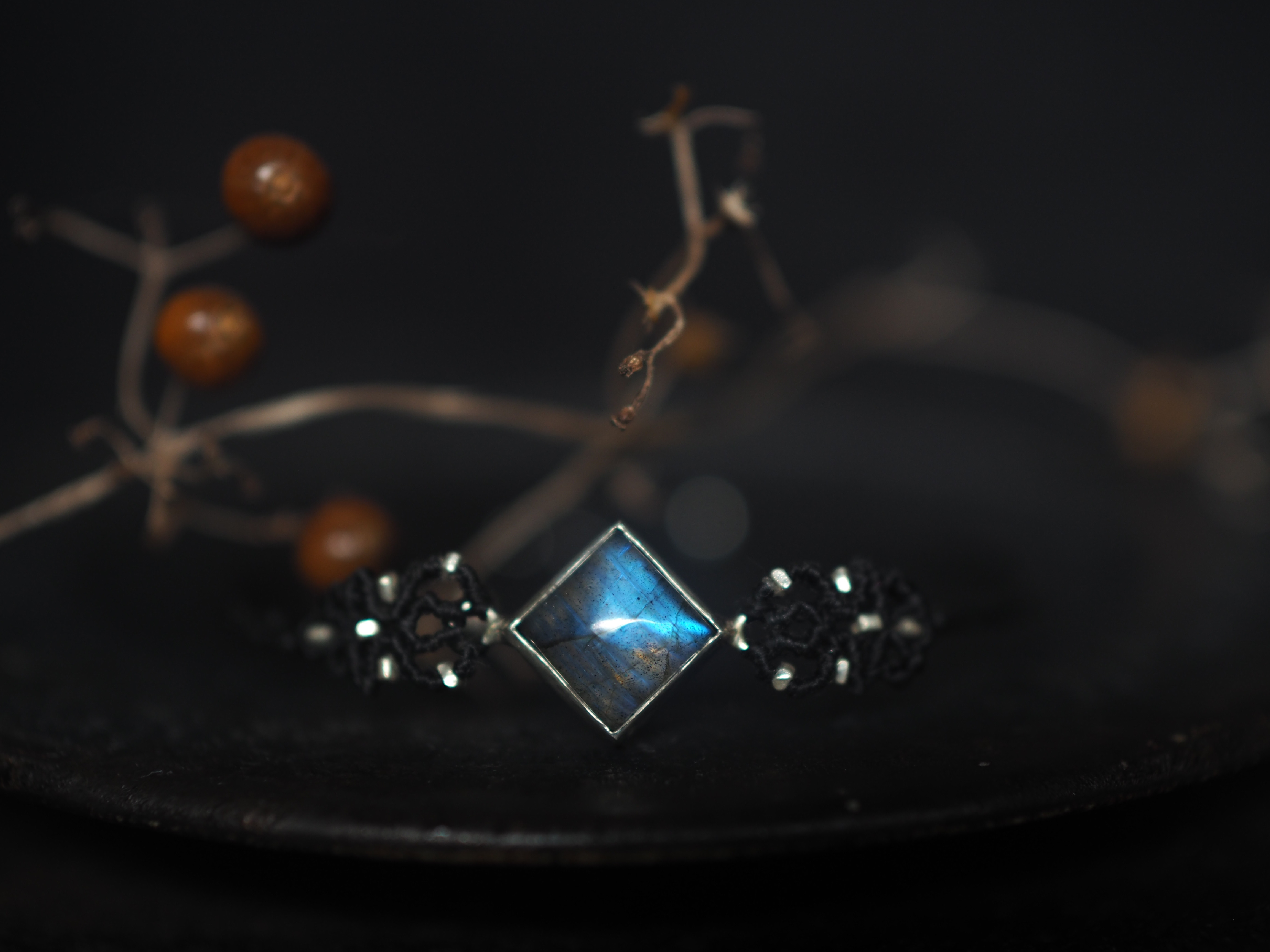 labradorite silver bracelet (shuurei) 9,800円