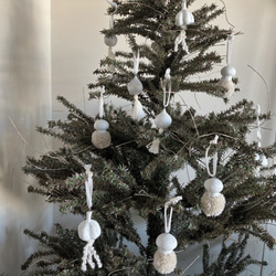 【まーちゃん さま】antique ✵* アンティークビーズの ホワイトツリー まーちゃん さま】antique ✵* アンティークビーズの ホワイトツリー